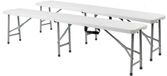 Gardiun New Koln 180x29x43 Cm Opklapbare Bank Zilver