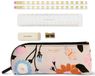 Kate Spade New York etui met schoolbenodigdheden, ritsvak inclusief 2 potloden, puntenslijper, gum en liniaal, bloementuin, S