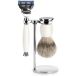 MÜHLE Sophist 3-delig scheren Silvertip Badger Scheerset 5-Blade Razor Porselein