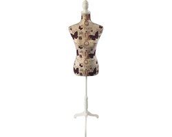 Merkloos Relaxdays Paspop dames - verstelbaar 130-167 cm - 36/38