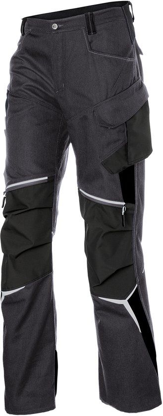KÜBLER Bodyforce Pro Werkbroek 2125 - Grijs | Zwart - Maat 56