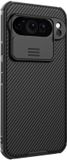 Nillkin CamShield Hoesje Geschikt voor Google Pixel 9 Pro XL - Back Cover met Camera Slider - Extra Camera Bescherming - Zwart