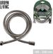 Urban Living Flexible Shower Hose Stainless Steel Metal Silver 180-230 cm