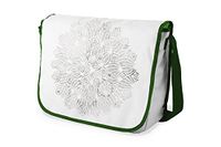 Bonamaison Digitally Printed Messenger School Bag with Khaki Strap for Students, Crossbody Bag, Courier Bag, Shoulder Bag for Kids, Girls, Boys, Size: 29x36 cm