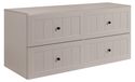3xE living meuble bas de salle de bain, cachemire, 120 (2 x 60) x 46 x 58 cm