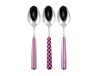 Home Provence Set van 6 lepels van roestvrij staal, decoratie paars
