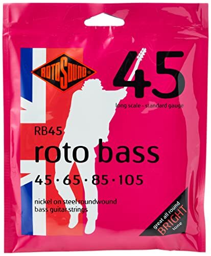 Rotosound snaren voor E-Bass ROTO NICKEL 4-snaren RB45 Nikkel Standaard 45-105