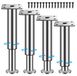 Inox Pieds de meuble réglables