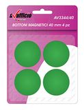 Blister 4 magneten Ø40mm groen