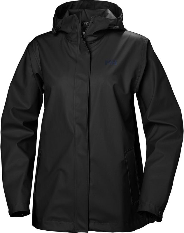 Helly Hansen Moss Jas Dames zwart M 2019 - Regenjassen
