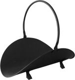 MSV Metalen Houtmand Zwart 34,5x41x48cm