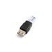 SYSTEM-S USB A naar RJ45 Adapter Zwart