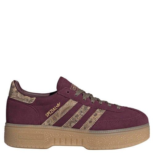 adidas Originals Handball Spezial Bold suède sneakers - donkerrood/zand