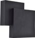 LUTEC Rialto - LED wandlamp voor buiten - Up & Down - Aluminium - 850Lm - 3000K - IP44 - Mat Zwart