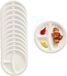 Papstar BBQ / verjaardag wegwerp vakjes borden - 100x stuks - D23 cm - suikerriet - biologisch afbreekbaar