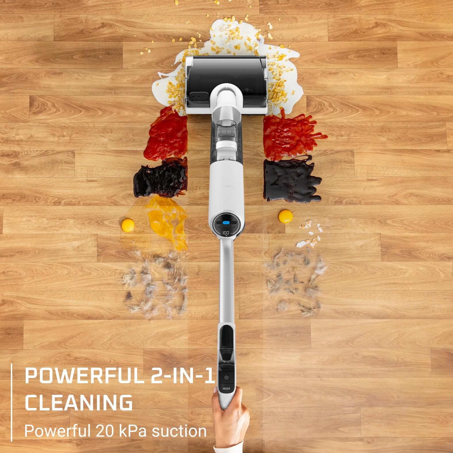 Rowenta X-Clean 5 Pro GZ5435E0 - 2-in-1 Vloerreiniger - Stick Vacuum - Dry&Wet - 50 min - White/Black