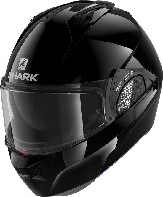 Shark EVO GT BLANK Motorhelm Systeemhelm Zwart - Maat XS