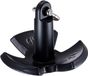 VEVOR Rivieranker Gietijzeren Bootanker met Zwarte Vinylcoating en Beugel 5,4 kg