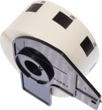 Kangaro printeretiketten - compatible Brother DK-11221 - zwart/wit - 23x23mm - 1 rol a 1000 etiketten