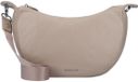 MANDARINA DUCK Leren Schoudertas Mellow Leather Hobo Bag Warm Taupe