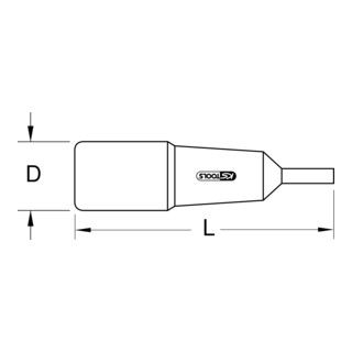 KS Tools 1/4" geïsoleerde bit inbus zeskant - 8mm - 1 stuk