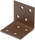 Alberts DURAVIS® hoekverbinders | roestbruin duplex gecoat | 40 x 40 x 40 mm | set van 50