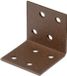 Alberts DURAVIS® hoekverbinders | roestbruin duplex gecoat | 40 x 40 x 40 mm | set van 50