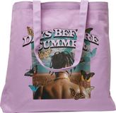 Mister Tee Days Before Summer Oversize Canvas Tote bag Paars