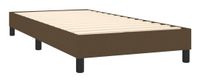 vidaXL Boxspringbed met matras, donkerbruin, 90x200 cm, gestoffeerd