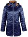 HKM Moena lange jas volwassenen omkeerbaar 6945 broek, donkerblauw/karamel, S