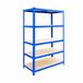 Merkloos / Sans marque Relaxdays Stellingkast - 200 x 100 x 60 cm - 875 kg - blauw