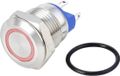 TRU COMPONENTS TC-10090896 GQ12-AF-10E/J/R/24V/S Vandalismebestendige drukschakelaar 48 V/DC 2 A 1x uit/(aan) Moment Ro