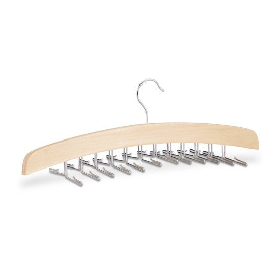 Relaxdays stropdas hanger hout voor 24 stropdassen - kast organizer - stropdashouder