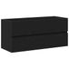 vidaXL Meuble sous lavabo 100x38,5x45 cm aggloméré chêne noir