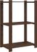 vidaXL Opbergrek 3-laags 60x38x90 cm massief grenenhout bruin