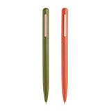 Miquelrius - Set met 2 balpennen, blauw en zwart, optimaal voor schoolbenodigdheden, 0,5 mm, kantoormateriaal, mooi schrijfwaren, draaibalpen, collectie Inhoud Exhale