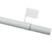 GARDINIA Gordijnroede met klemsteunen, draaibaar, montage zonder schroeven en boren, Press&Go Filigrano, cilinder, diameter: 8/10 mm, lengte: 50-80 cm, metaal, wit