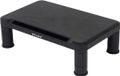 BRASQ Monitorstandaard Zwart MS100 - Monitorverhoger voor Laptop of Beeldscherm - In hoogte verstelbaar 38x24x11,2 cm