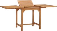 vidaXL Uittrekbare tuintafel (110-160) x 80 x 75 cm, teak
