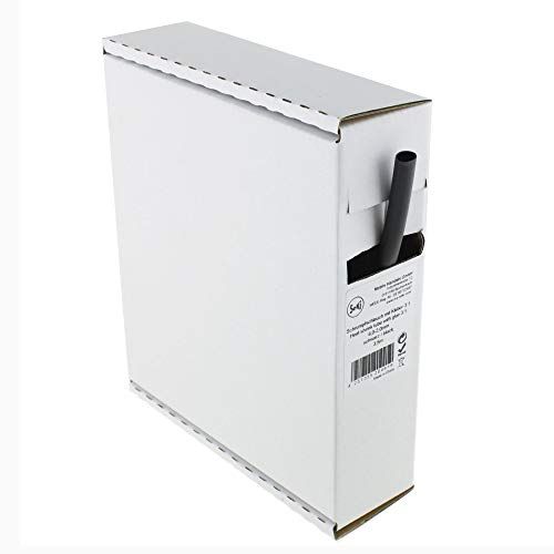 Krimpkous zwart 3:1 met lijm, 6,0-2,0 mm, 3,5 meter - dispenser
