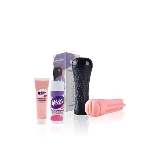 Willie Masturbator Pakket - Roze - Siliconen - 8718801923528