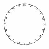 KOTO darts KOTO Grey Numberring - Cijferring Dartbord