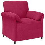 vidaXL 1-Zits Bank Wijnrood 88 x 83 x 95 cm Fluweel