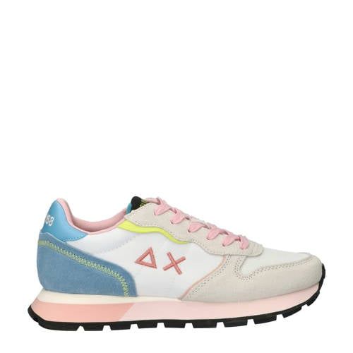 SUN68 Ally Color Explosion suède sneakers wit/multi