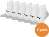 Puma Sport Cushioned Quartersokken Light 6-pack Wit-35/38