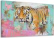 Tableau tigre - Toile - 60x40 cm - Industriel