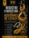 Registre Icecat Registre d’Inspection des Accessoires de Levage: Système Professionnel de Contrôle, de Traçabilité, d’Inspection, de Gestion des Défauts et de Conformité des Équipements de Levage