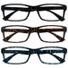 Leesbril The Reading Glasses Company pep reading glazen, unisex, zwart/bruin/blauw