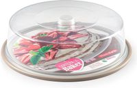 PlasticForte Taartstolp - Transparant - Taupe Bodem - 32 cm Diameter