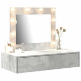vidaXL Kaptafel Grijs 83 x 40 x 70 cm Bewerkt hout
